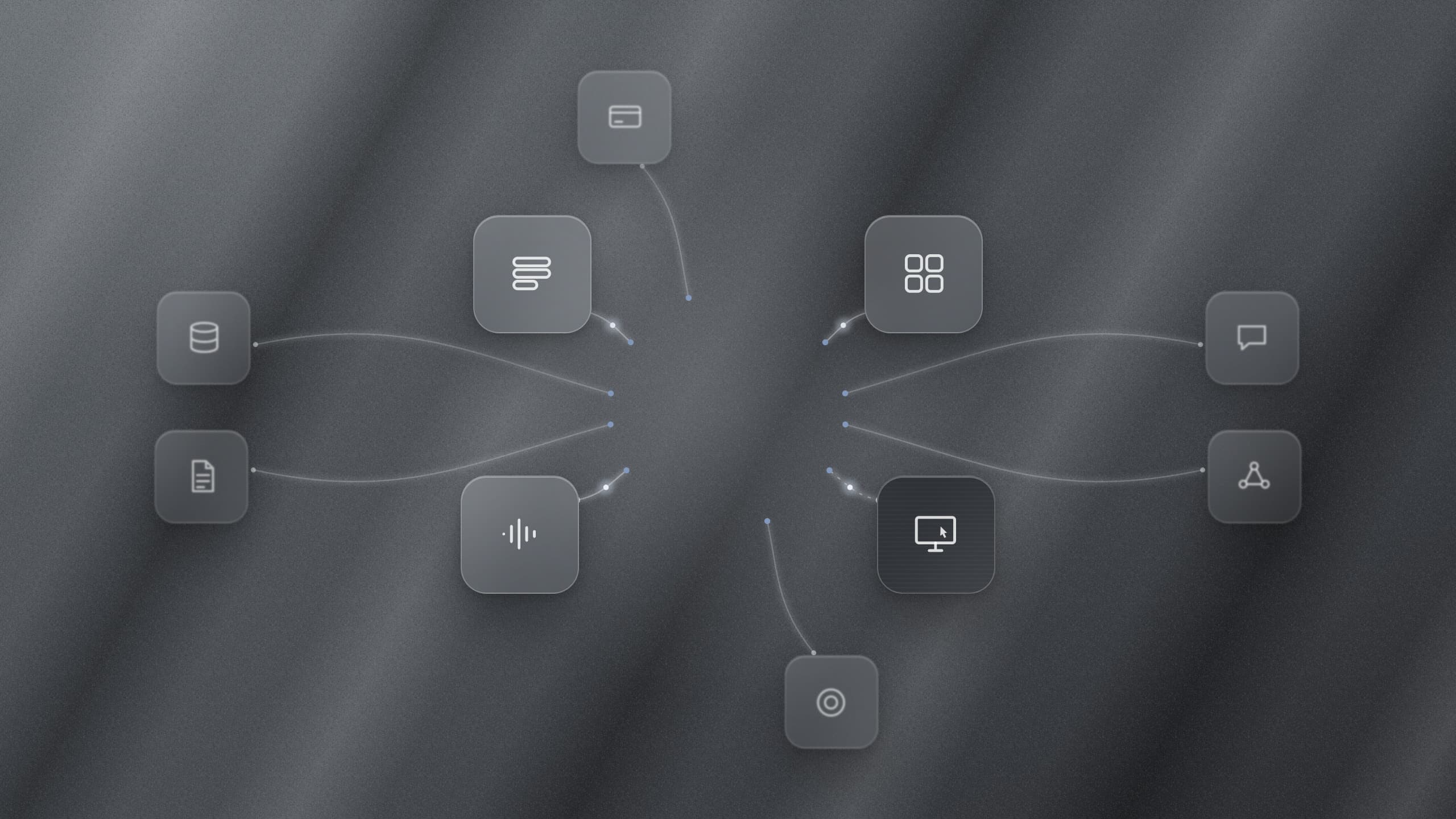 Business systems connected to the SeamlessWorks AI OS, with the agent at the centre.